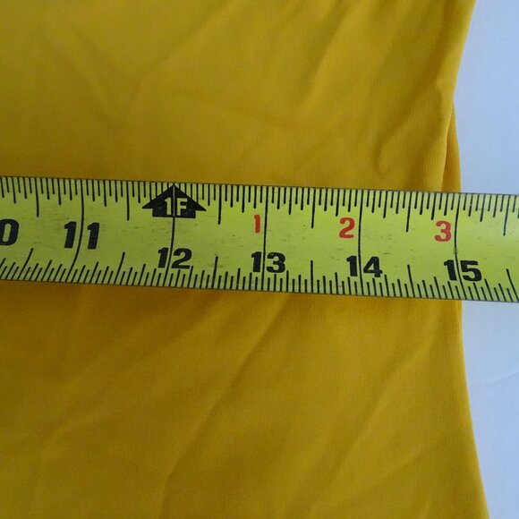 Shein Curve Basics Yellow Bodycon 3/4 Sleeve Dress Women Size OXL 12 NEW - Picture 8 of 11